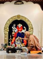 Jalabhisheka and Shodashopachara Puja by HH Swamiji on Samaradhana Divasa of HH Shrimat Pandurangashram Swamiji. SCM-Karla.(16 June 2026)